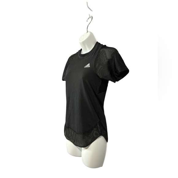 Adidas, ID Mesh Short Sleeve T-Shirt, Size XS,  Black 🏃‍♀️‍➡️ - Picture 5 of 10
